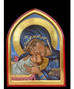 Icône de la Nativité, Vierge Marie avec l'enfant Jésus 24x32 cm