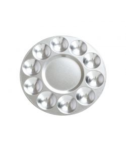 Palette ronde en aluminium 10 trous diam. 17 cm