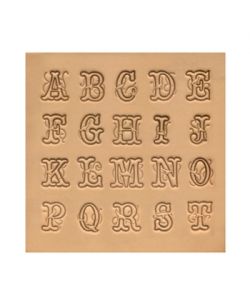 Alphabet Leder Stempel Set Script 19mm