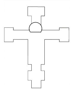 Giunta Pisano Kreuz von S. Maria degli Angeli, glatt, Heiligenschein, roh