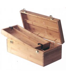 Holzkoffer, cm 40x20 H.15, mit Griff, Verschluss und Innenfächern