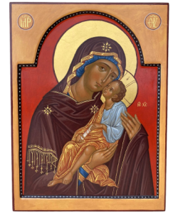 Icona Madre di Dio della Tenerezza (modello cretese) 24x32 cm
