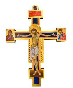 Croce Santa Maria degli Angeli dipinta,h 58 cm