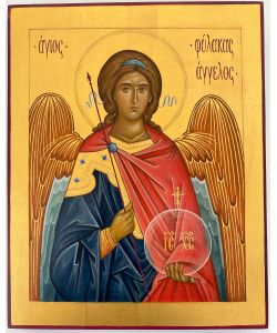 Icono, ángel de la guarda 20x25 cm