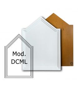 Planche d'icône en tilleul, modèle DCML 25x35 cm, double cadre creusée, enduite