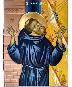 Icona di San Francesco 21x28 cm
