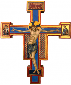 Crucifijo de Giunta Pisano de San Domenico, h. 34cm, pintado