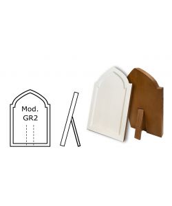 Tabla para icono de madera de tilo, modelo GR2, cavada, yesada