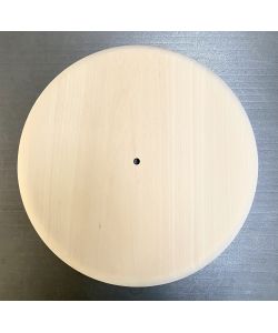 Pieza redonda en madera de tilo, espesor. 3 cm, biselado, para reloj, pirograbado