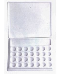 Paleta de porcelana rectangular 19x15 cm con tapa
